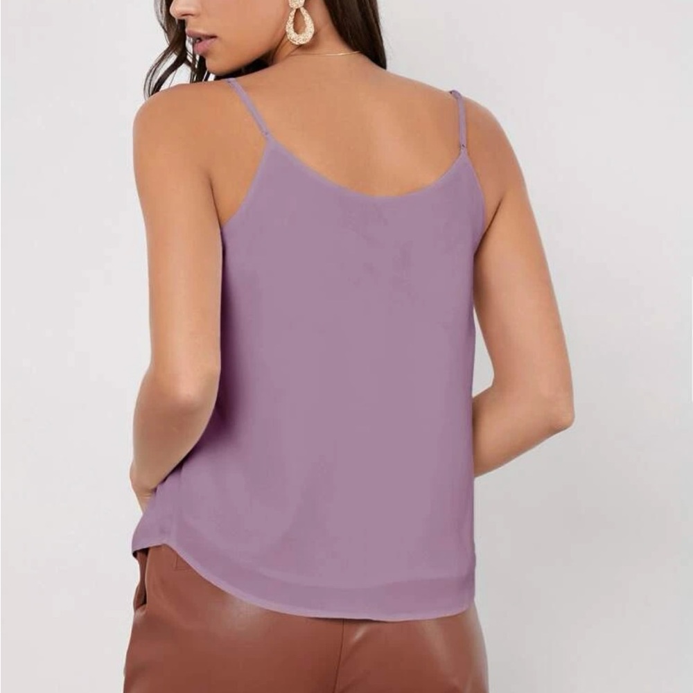 Minimalist Dressy Tank Top V-neck Cami - Picture 9 of 16